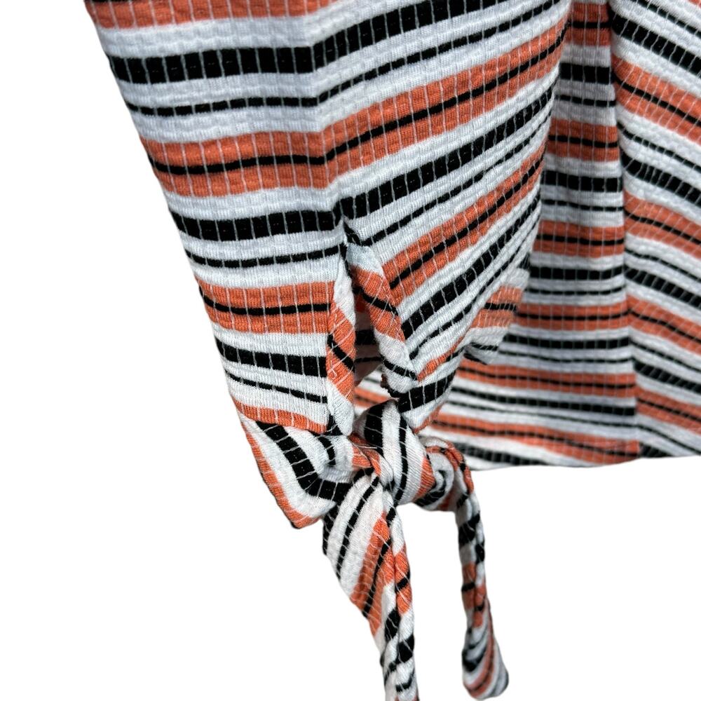 Ruby Rd 1X-Large Top Striped 3/4 Sleeves Stretch Round Neck Pullover Multicolor - Picture 4 of 9